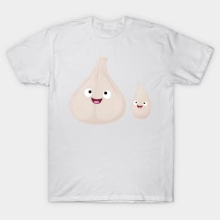 Cute garlic cartoon vegetable illustration T-Shirt